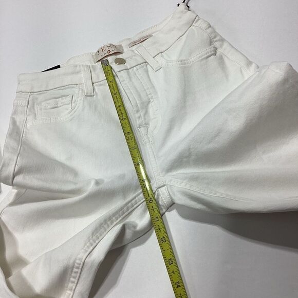 Jen 7 For 7 For All Mankind Cropped Skinny White Jeans NWT Size 0 - Picture 8 of 11